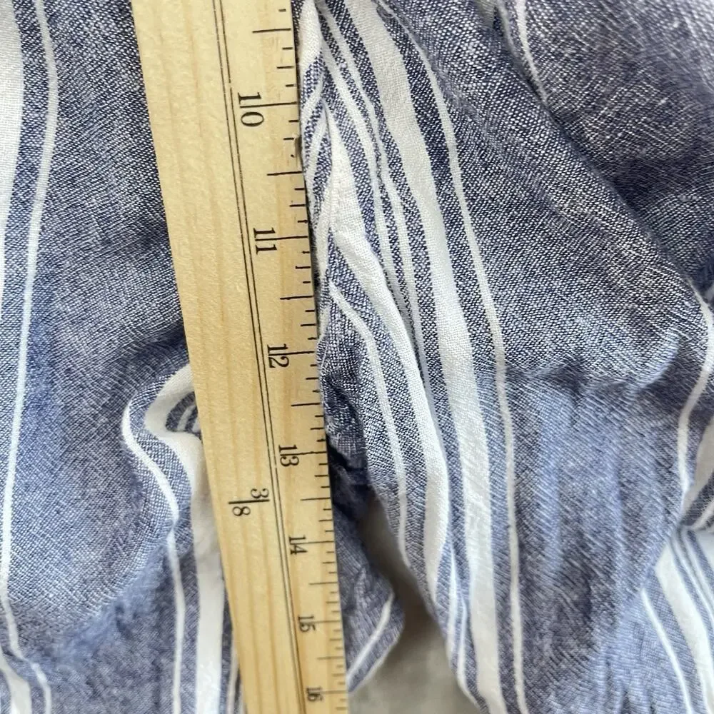 Rails Kyra Seaport Stripe Linen Blend Jumpsuit Large Quiet Luxury Summer Resort - Picture 16 of 16